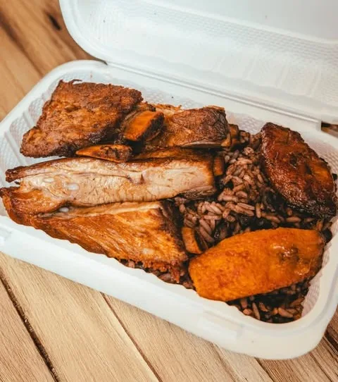 Ribs & Moro Rice from Cuban Eddie's